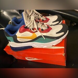 Nike Kids Red, Blue, and Yellow Sneakers